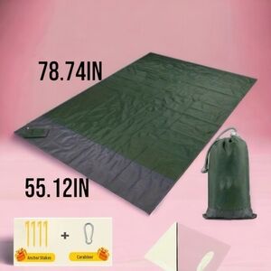 Ultra-Light Green Beach Mat Waterproof Sandproof